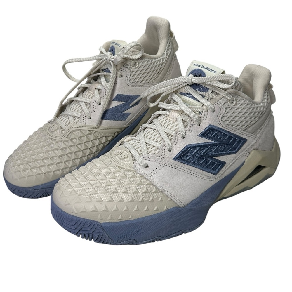 New Balance Coco CG2 Cream Blue Tennis/Pickleball Athletic Shoes Size 9.5